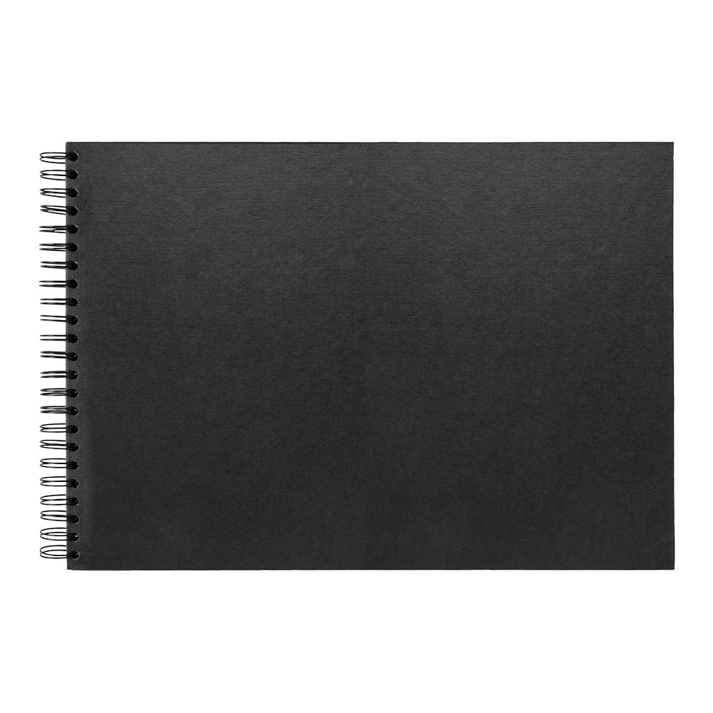 Jackson's Black Seawhite : A3 Card 220Gsm : 40 Sheets : Spiral Pad Wide Spine