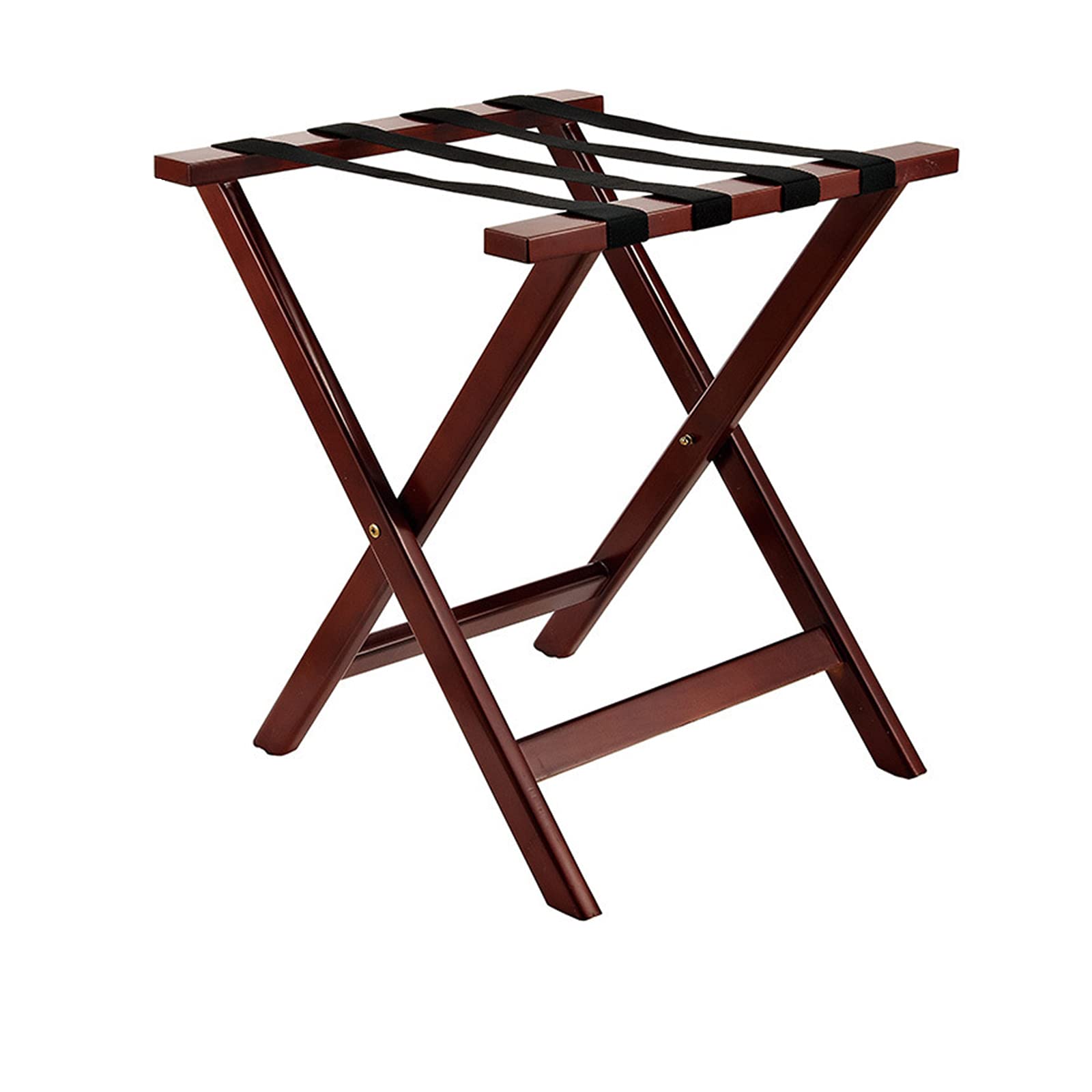 Porte-bagages en bois pliable 46x50.5x60cm pour chambre à coucher et hôtel