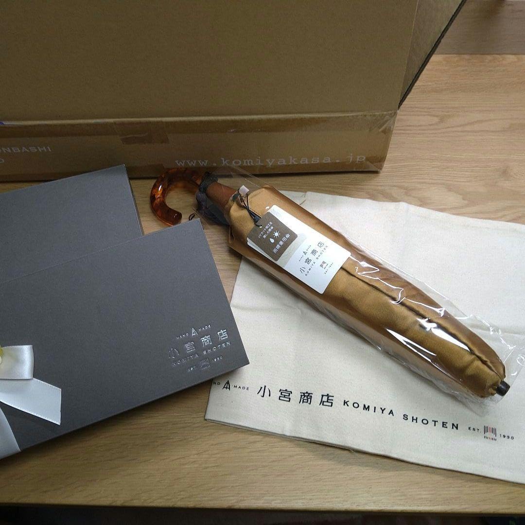 5/6(火)まで【新品・未使用】小宮商店 和花 甲州織　雨晴兼用折畳傘 5/6(火) まで 未使用 小宮商店 和花 甲州織 雨晴兼用折畳