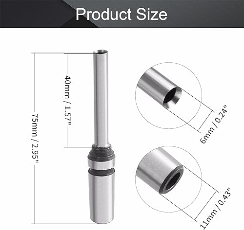 Miniatura 2 de Utoolmart - Perforadora de papel de 0.236 in, herramienta de broca hueca para perforadora perforadora (1 unidad)