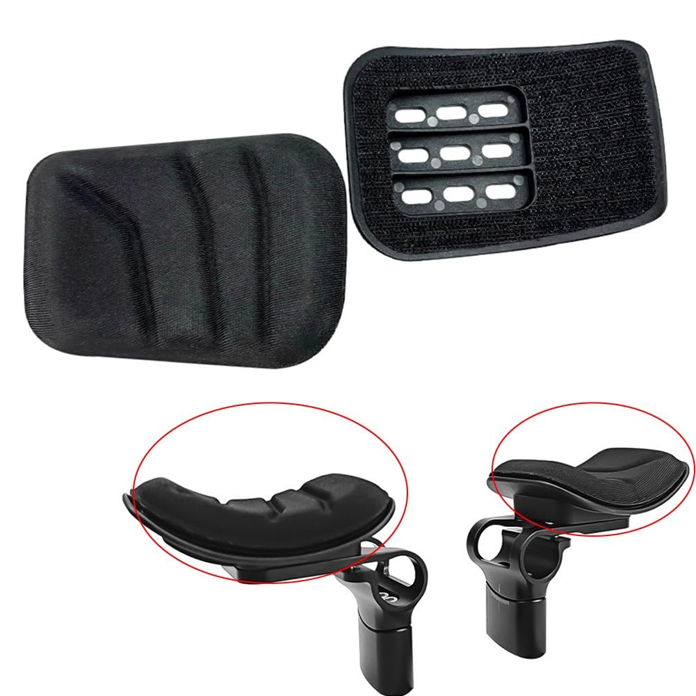 EasyByMall Triathlon Lenkerpolster TT Aerobar Ellenbogenauflagen Softschaumkissen für Schnellspannstangen Schwarz 2er-Pack