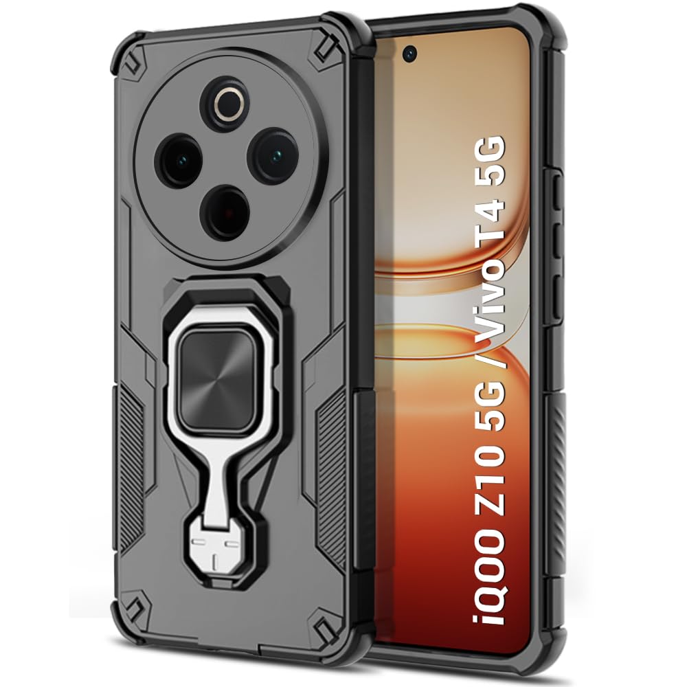 TheGiftKart Tough Armor Bumper Back Case Cover for Motorola Moto Signature 5G | Ring Holder & Kickstand in-Built | 360 Degree Protection Back Case Cover for Motorola Signature 5G (PC & TPU, Black) — Amazon image 17