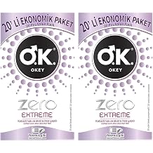 Okey Zero Extreme 20'li Ekonomik Prezervatif 2 paketi