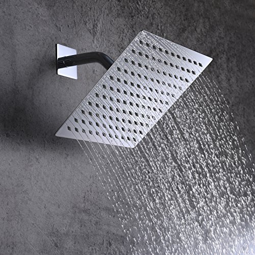 SUMERAIN Shower System Polished Chrome Shower Faucet Set with Shower Valve, 8 Inch Bathroom Luxury Rain Mixer Shower Combo Set Wall Mounted Rainfall Shower Head and Handheld by sumerain - Image 3