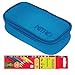 Produktbild Set: Nitro Mäppchen Pencil CASE XL Federmäppchen große Etuibox + 6 Stifte (Blur Brilliant Blue 1952)