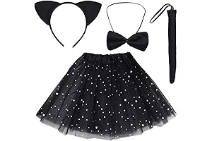 Kids Cat Costume for Halloween Dress-Up Cosplay Accessory Kit