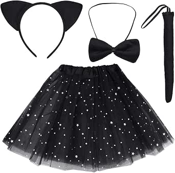 Black Cat Costume Accessory Set for Kids