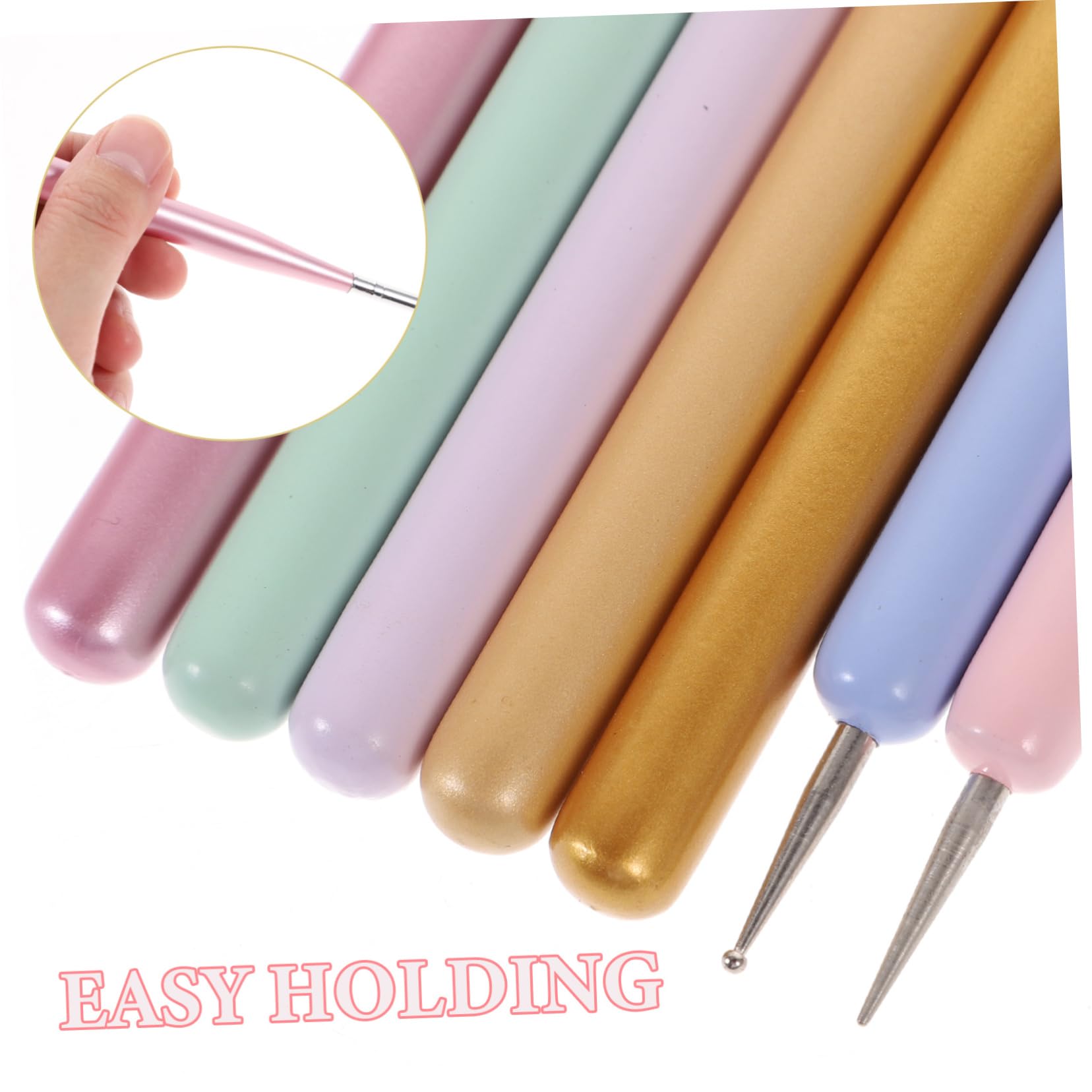 Healeved 21pezzi Pennelli Per Nail Art Di Pennelli Per Manicure Doppia Testa Colori Pastello Strumenti Per Disegno Unghie Per Decorazioni e Creazioni Artistiche Unghiali