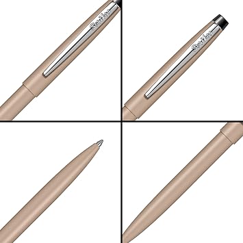 Scrikss F108 Ballpoint Pen, Capping Mechanism, Coffee