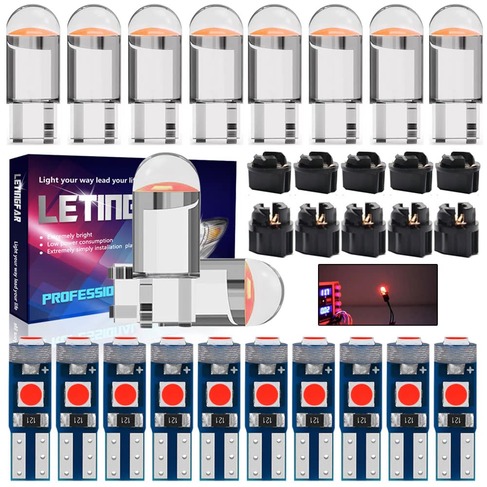 LED Panel LEDライト Amazon.com: 194 LED Bulb T5 Led Bulbs Dashboard Light K Pack