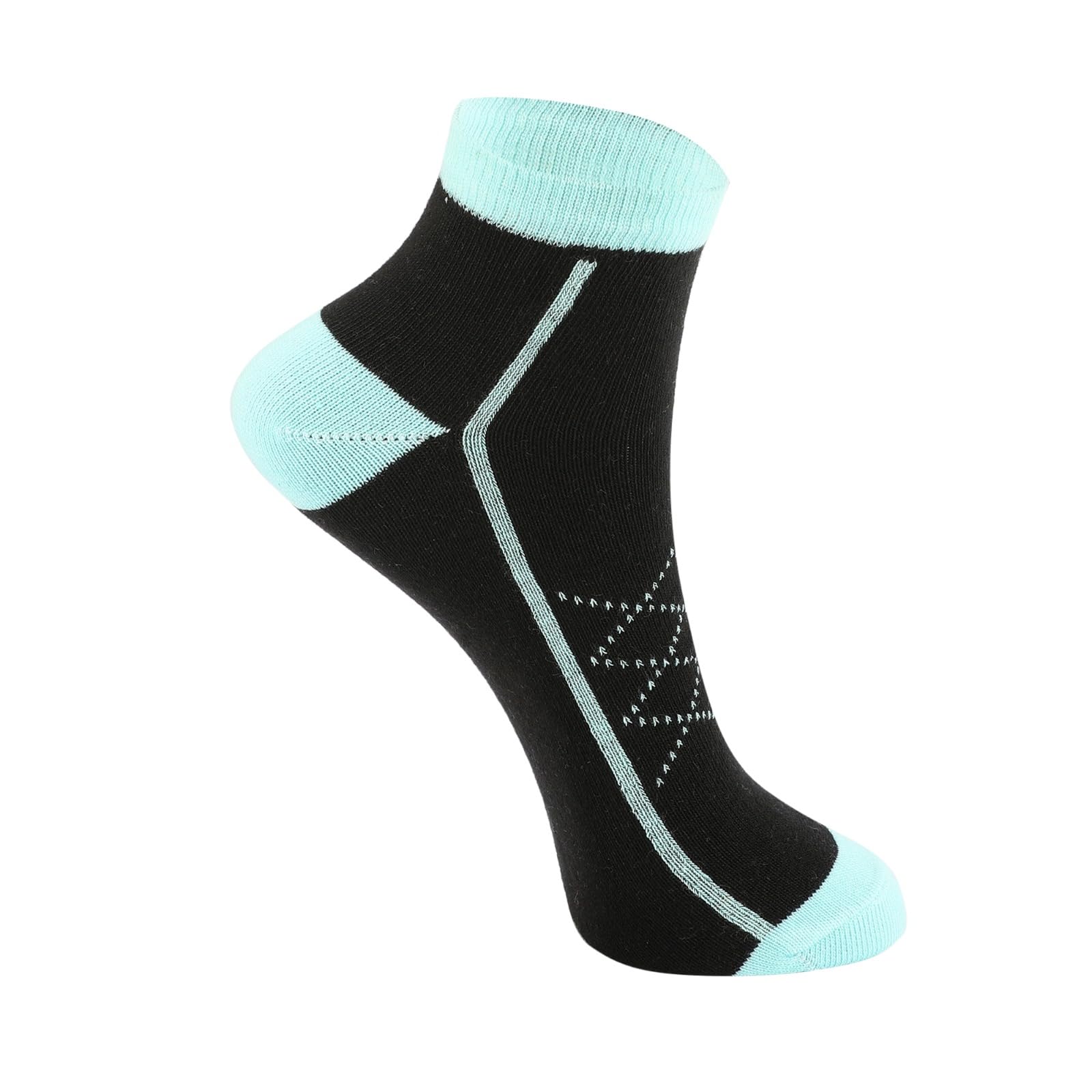 PRIMESOX MOVE ON Kids Girls Cotton Ankle Socks - Durable & Soft Kids Girls Socks, Breathable Design for Everyday Use - Pack of 5 Pairs (8-11 Years) - Image 3 thumbnail