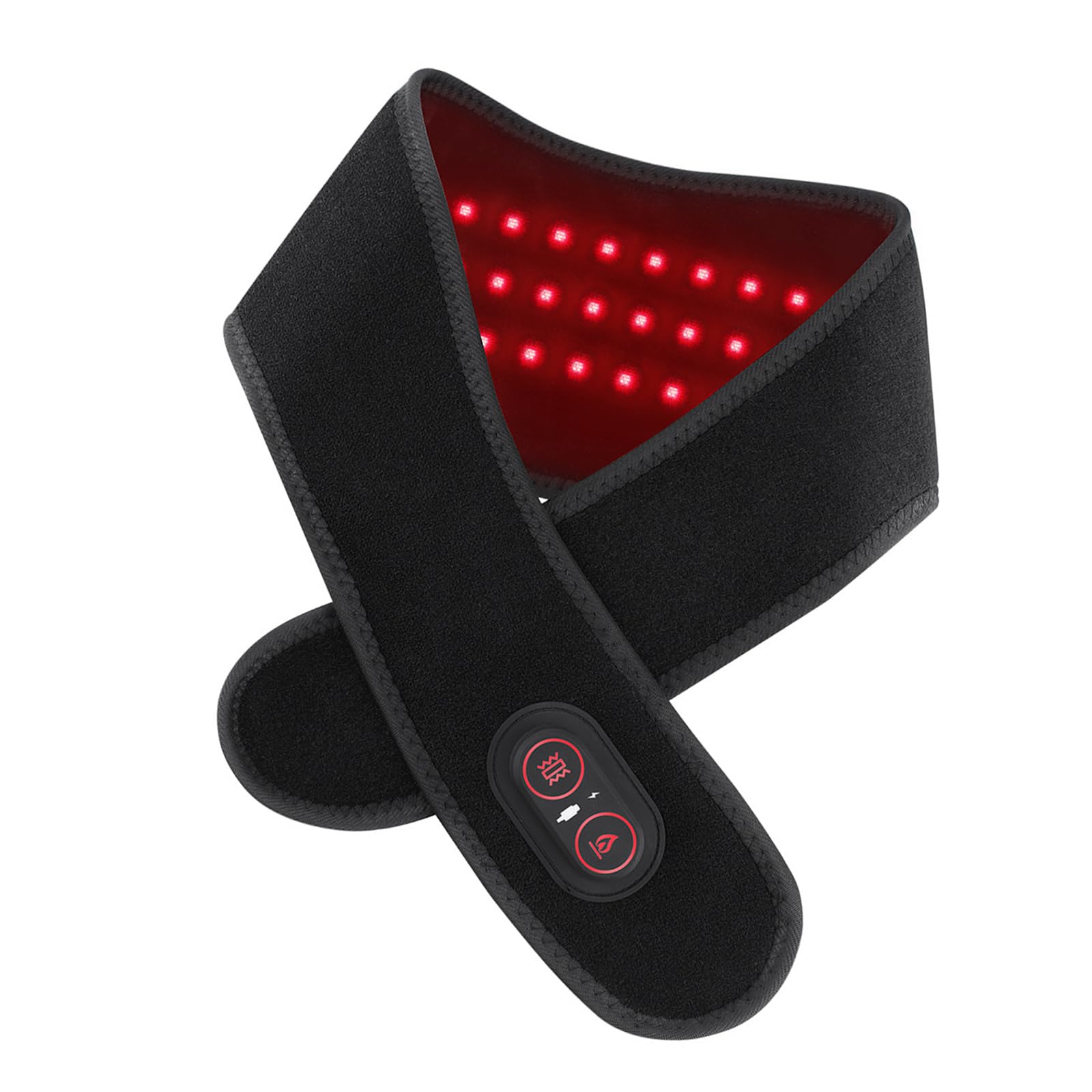 Rdxanc Red Light Heating Neck Massager With Adjustable Heat 3 Vibrations Levels For Relief And Muscle Relaxation Winter U