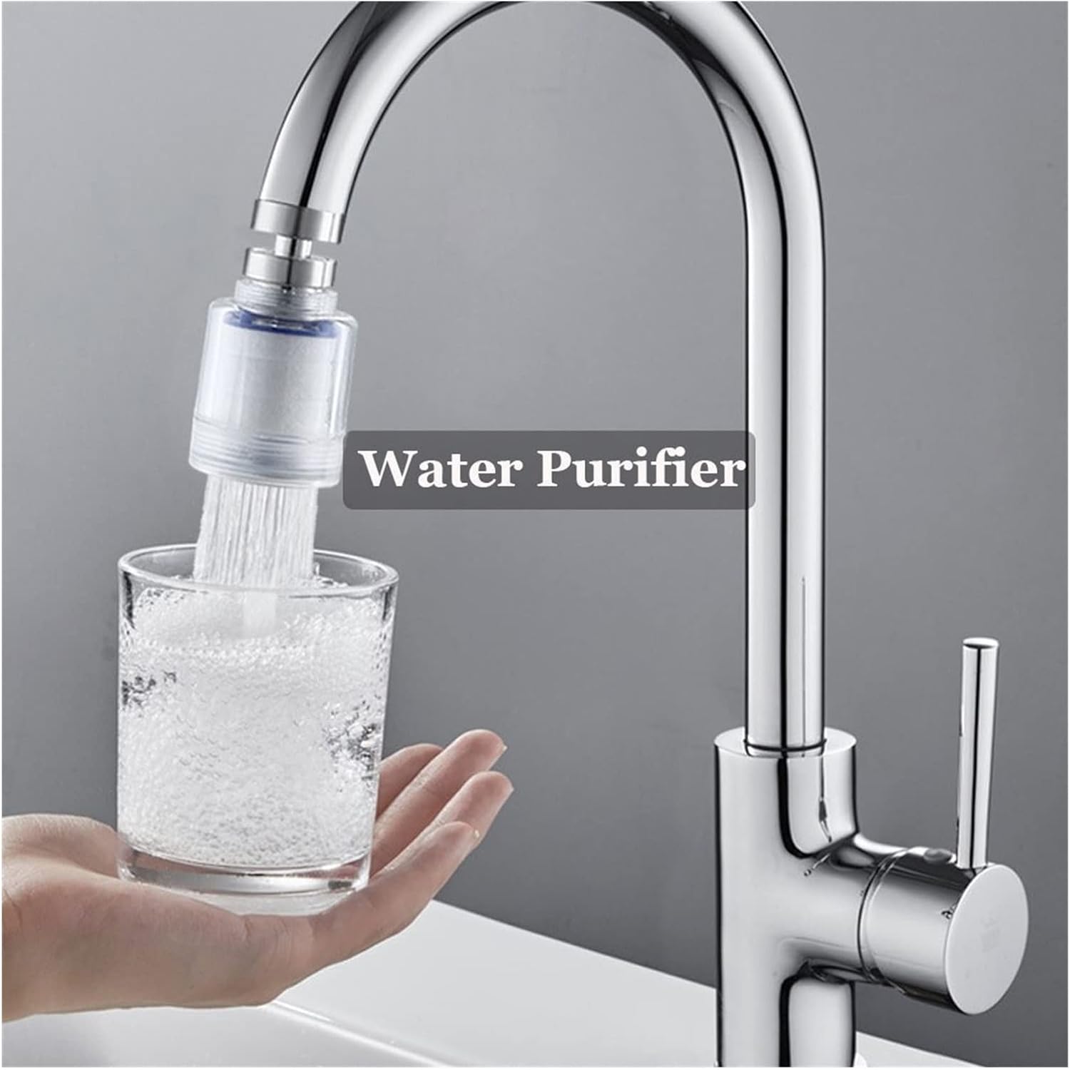 Rotate Swivel Faucet Aerator Kitchen Sink Faucet Sprayer Attachment, Faucet Aerator Adjustable Sprayer Filter Diffuser Water Saving Nozzle Faucet Extender Connector