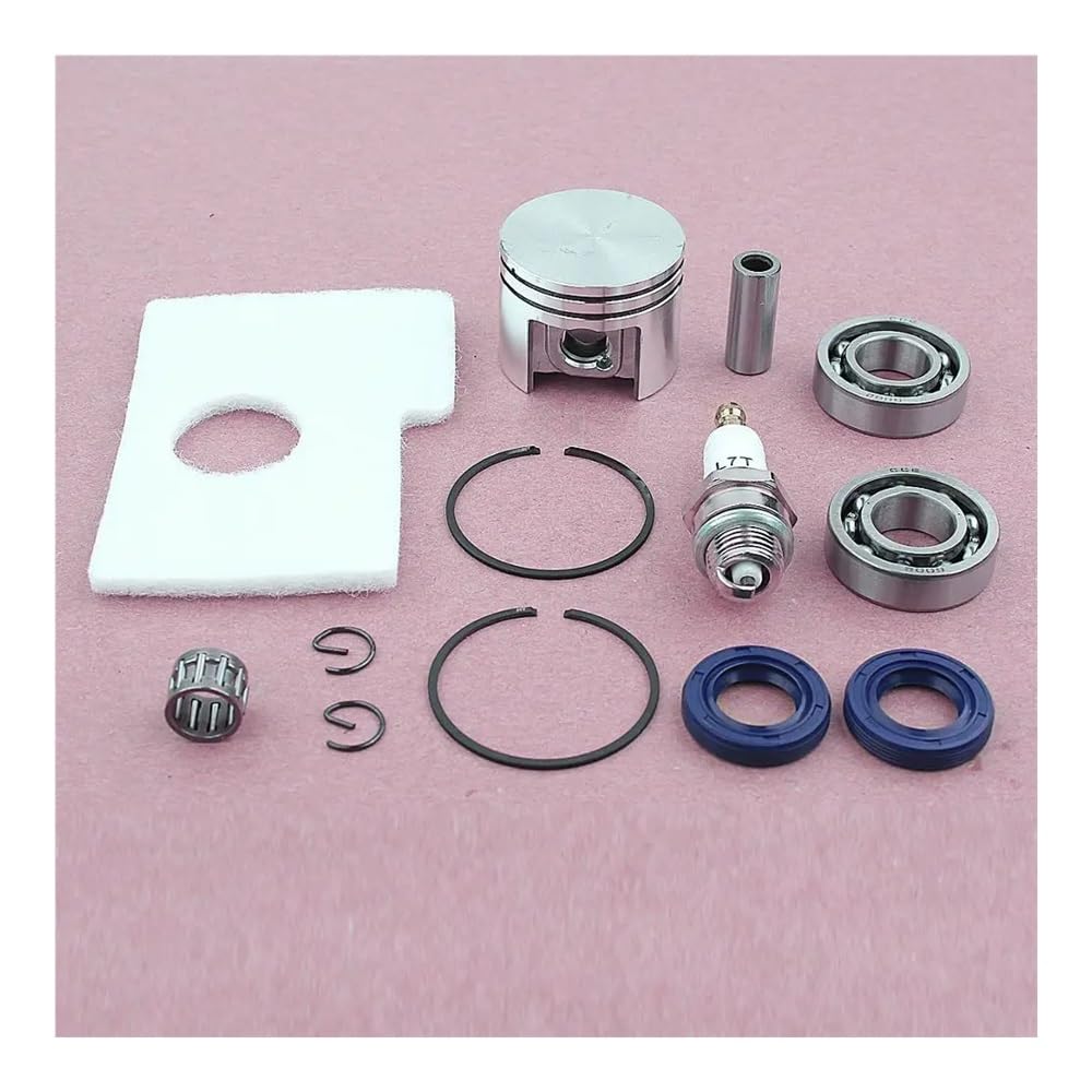 Piston 38 mm et vilebrequin pour tronçonneuse MS180 018 kit filtre à air et joint d'huile