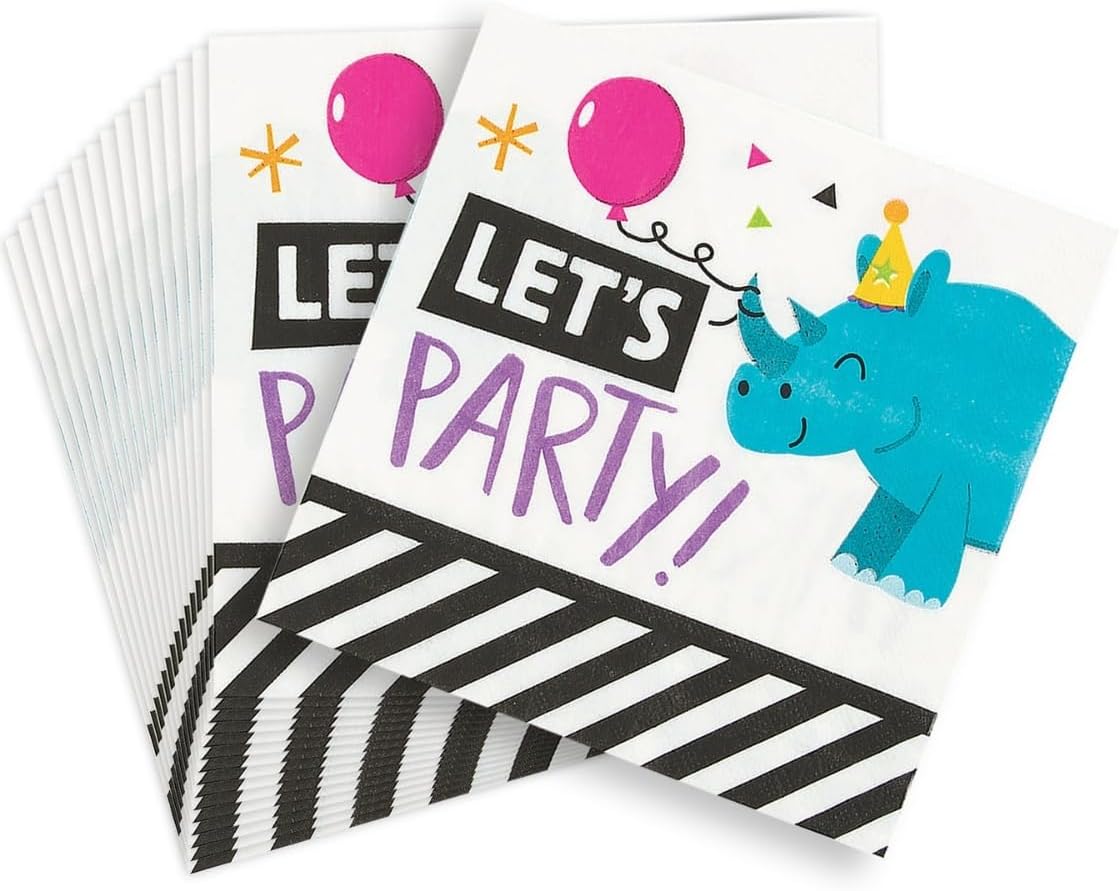 PARTY ANIMAL LUNCHEON NAPKIN - Party Supplies - 16 Pieces
