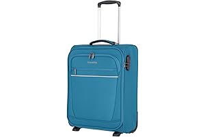Travelite Hand Luggage: Turquoise Escape with Ample 52 CM Capacity