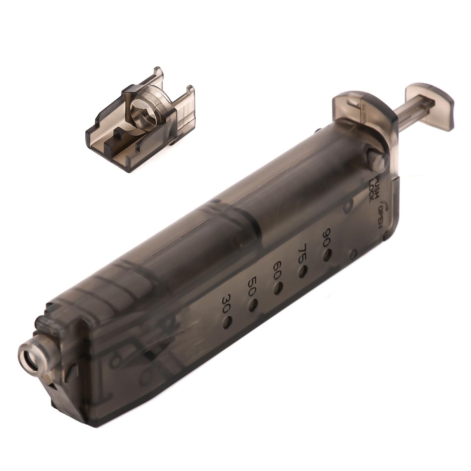 Pistole giocattolo a pallini, accessori per pistole giocattolo pratico caricatore rapido per pallini da 6 mm BB Softair per un divertimento continuo (16x4 cm, nero, in plastica) Tattica Paintball