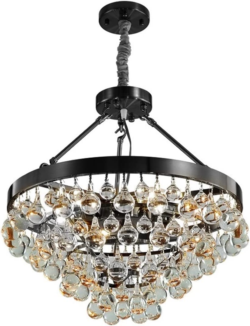 Chandelier, クリスタルシャンデリアゴールド/ブラッククリスタル