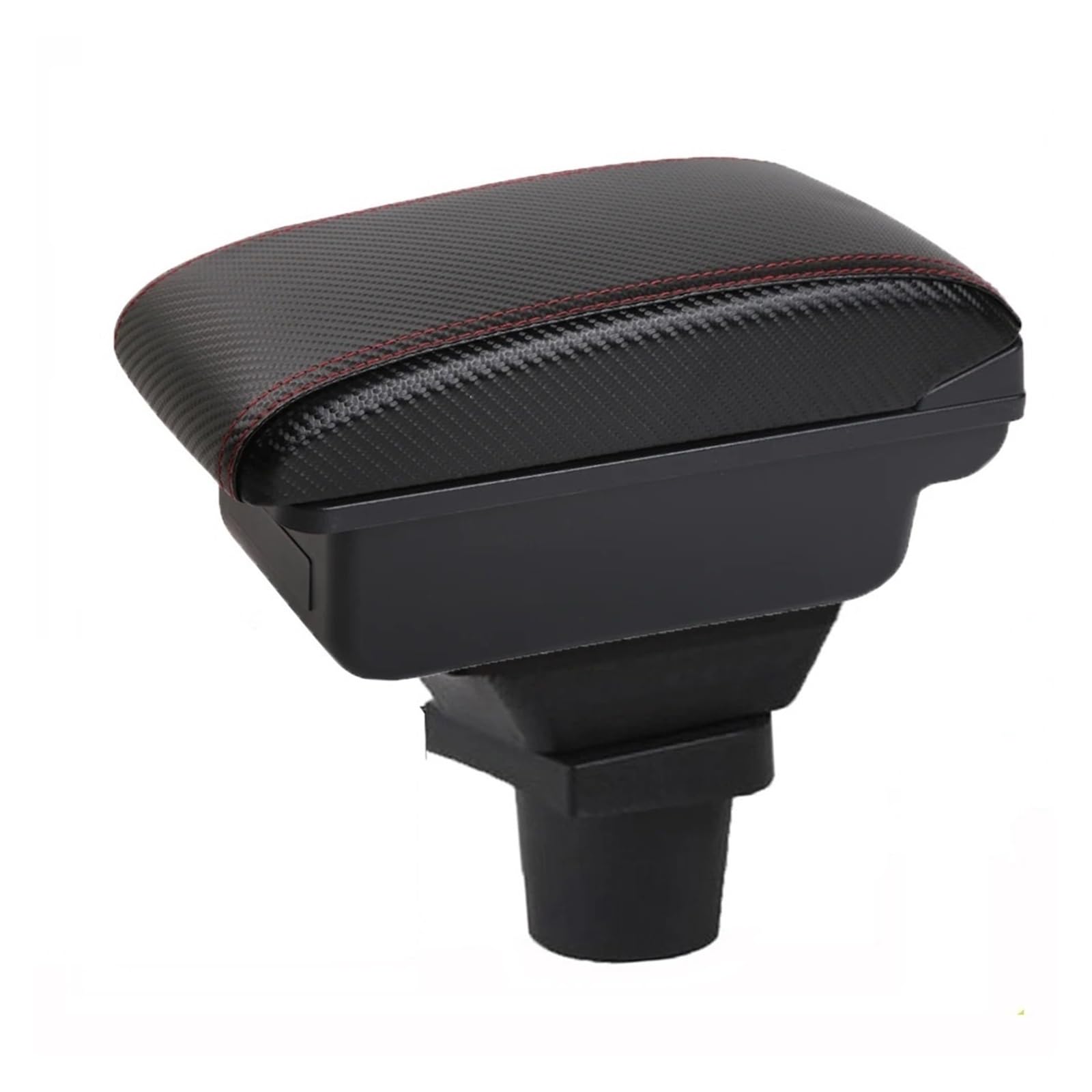 Ggwqoops Car Armrests For UP For Skoda For Citigo Iv For VW For Seat For Mii Car Armrest Box Central Storage Elbow Support Armrest Box(A-No USB-Red Line)