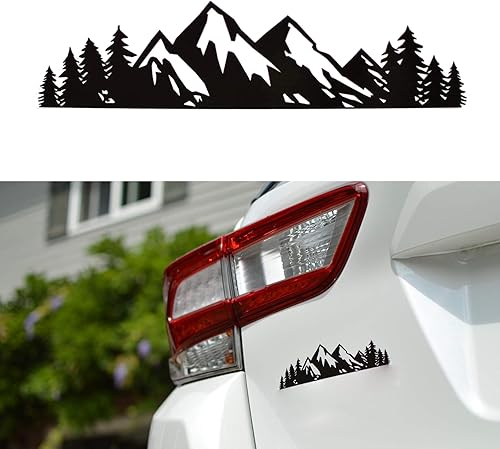 Yonput 1 calcomanía de vinilo para árbol de montaña de nieve calcomanías de insignia de primera calidad para emblema de maletero de automóvil