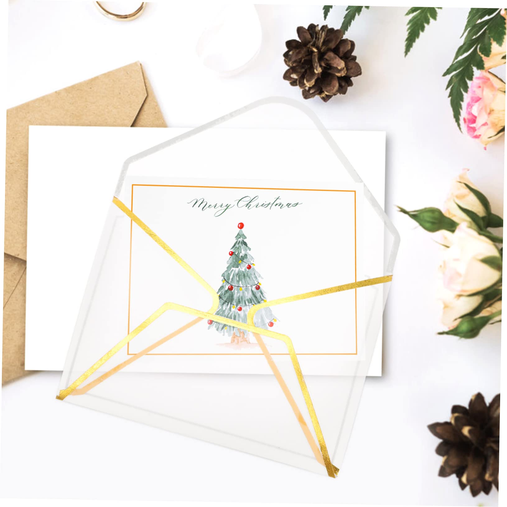 TEHAUX 80pezzi Buste Vintage Trasparenti Per Inviti Matrimoni e Feste Eleganti Envelopes Per Biglietti Di Compleanno e Occasioni Speciali Carta Di Alta Qualità Per Cerimonie e Eventi