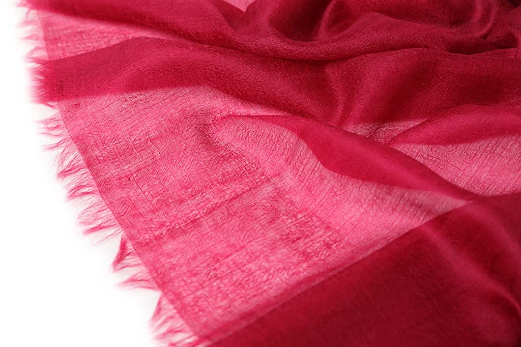Puro Ring Cashmere Pashmina Sciarpa Leggera Sottile Stola Da Cachemire Lana Scialle Con Frange Donna