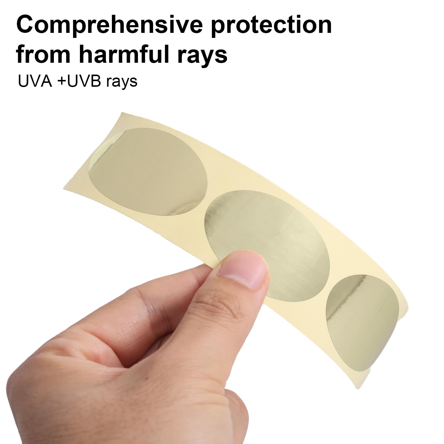 Gosknor 100uds Conos de Protección Ocular, Pegatinas Gafas Cama de Bronceado un Solo Uso para Ojos Cubiertas Gafas Bronceado Sin Línea Tomar el Sol en Verano Accesorios Tumbonas (Dorado)