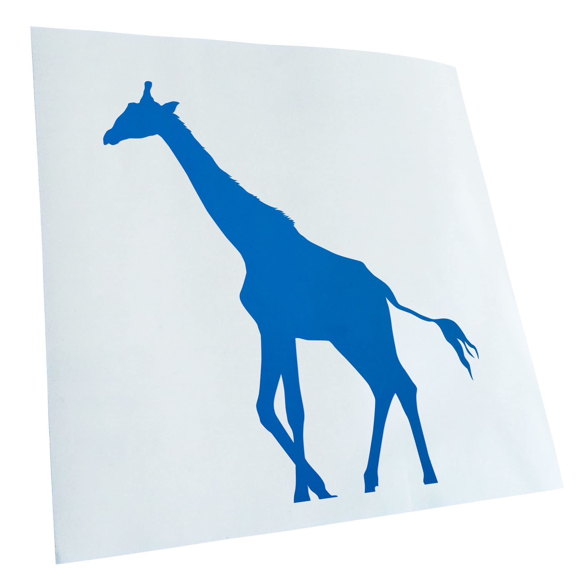 Kiwistar - Car Sticker - Blue - 40 x 29 cm Giraffe Silhouette - Rear Window Car Sticker Weatherproof for Car Truck Moped Truck - Sticker Exterior Self-Adhesive Tuning Accessories for Window Vehicle