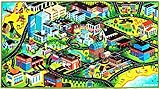 3D Kids Play Mat, City Life Car Rug, Pretend Play Set for Kids Age 3+, Hot Wheels Track Racing - Floor Mats for Kids Room