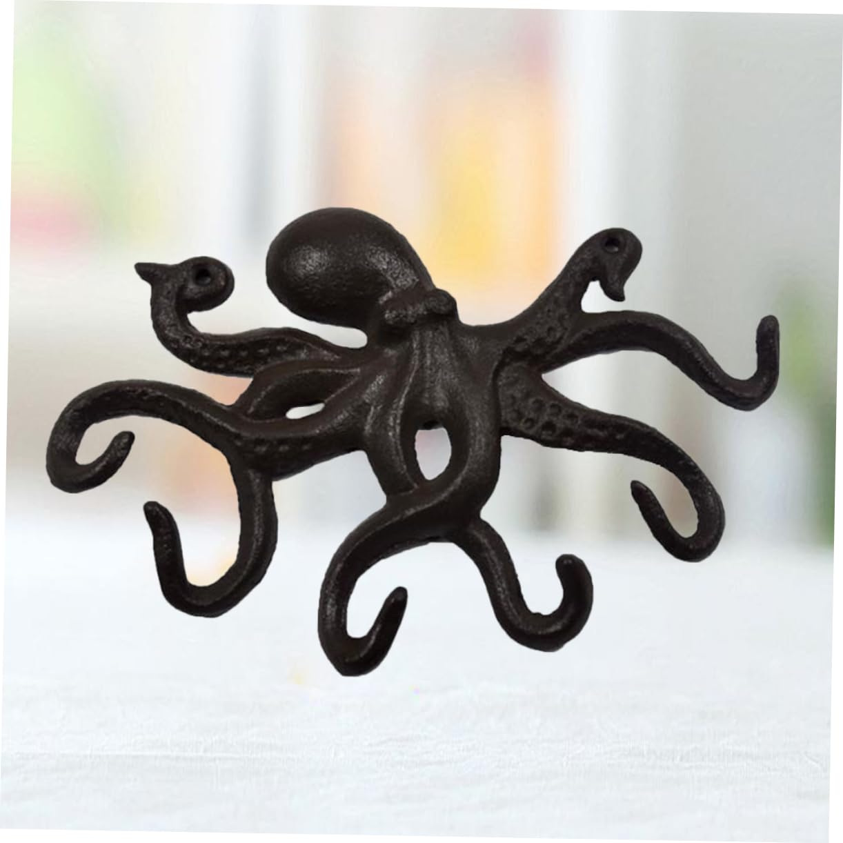 Alipis Gancio Forma di Polpo in Ghisa Gancio per Chiavi Appendichiavi per Casa Soggiorno Ufficio Design Decorativo Riporre Oggetti