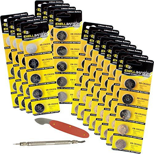 80pc Assorted Coin Cell Battery Kit For Car Alarms Key ...