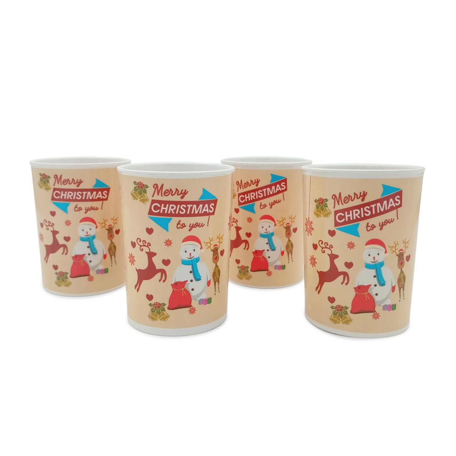 Buy ektra Premium Melamine Tumbler Set Merry Christmas (4 Nos