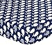 Navy Blue with Whales Baby Fitted Crib Sheet by The Peanut Shell