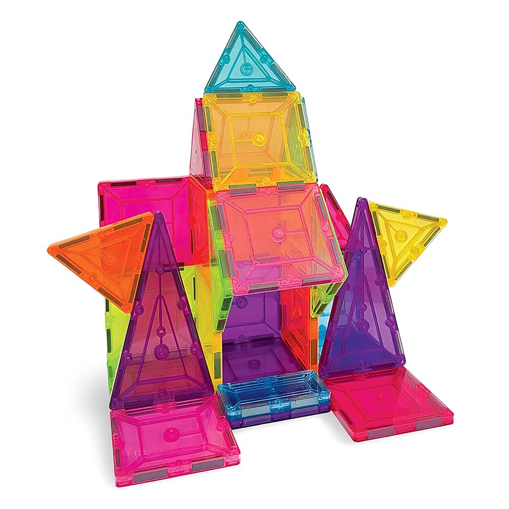 ToyDen 28 Pieces Magnetic Tiles - Set of Magnetic Building Tiles, Constructing and Creative Learning Educational Next Generation Multicolor STEM Toy for Kids 3+ Boys and Girls with Storage Bag (B0BJ4YPPF8) Amazon Price History, Amazon Price Tracker