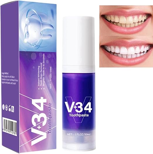 Purple Toothpaste,Teeth Whitening Toothpaste, Color Corrector