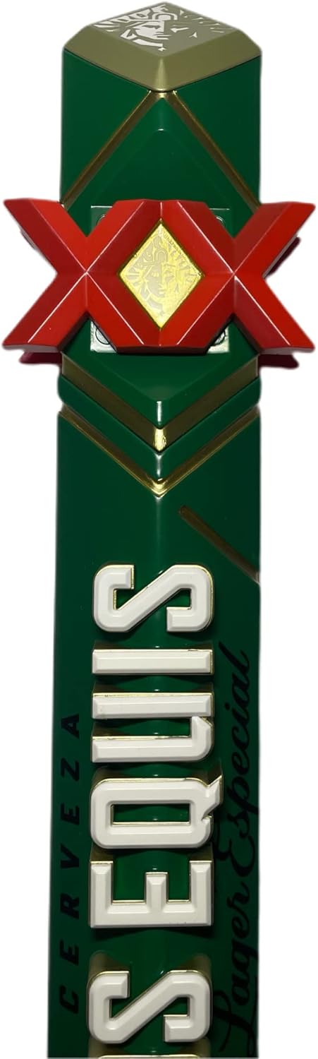 Dos Equis XX Lager Especial Cerveza Green 2021 Tap Handle | 12" Tall