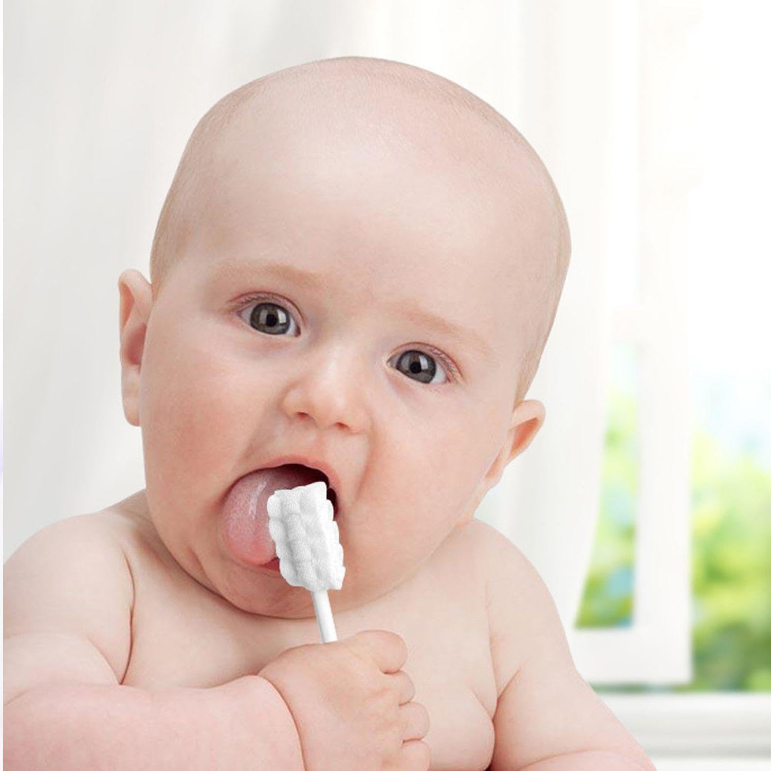 Confezione Da 30 Puliscibocca Per Neonati, Puliscibocca Per Neonati, Puliscibocca, Spazzolino Per Dentini Con Setole Morbide, Bastoncini Cotonati Per Bambini