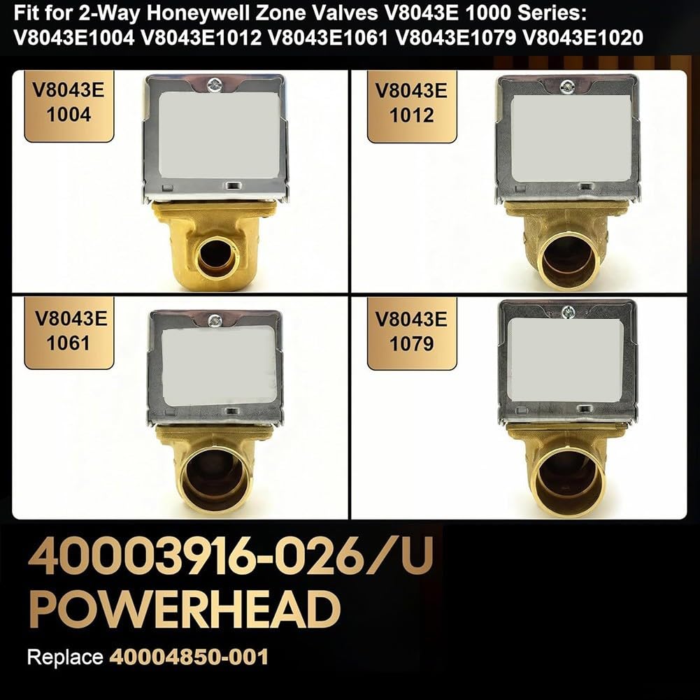 Repuesto de motor de válvula de zona Honeywell compatible con la serie V8043E1000 con contactos de interruptor chapados en oro