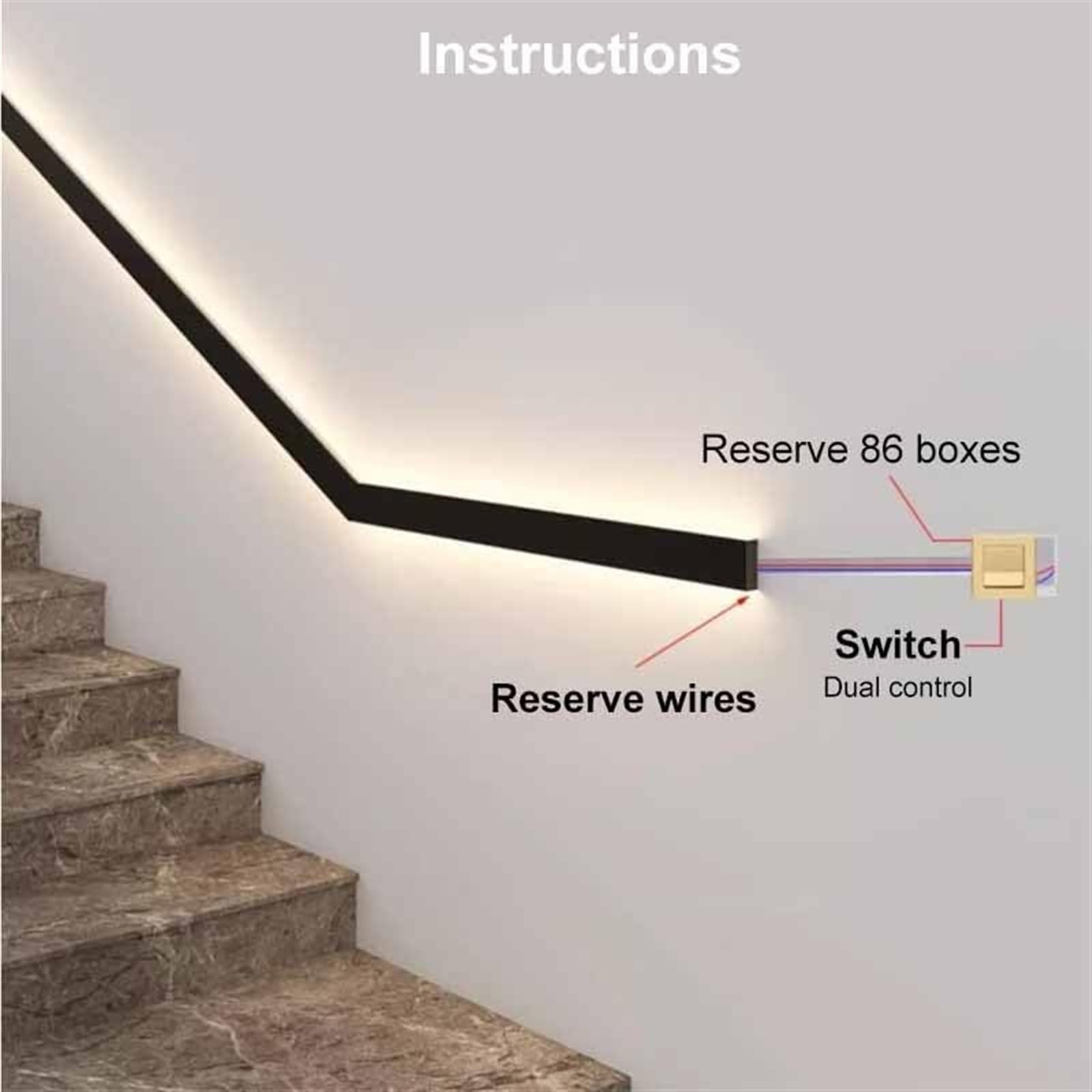 Détecteur de mouvement LED pour intérieur et extérieur avec éclairage pour porche et entrée