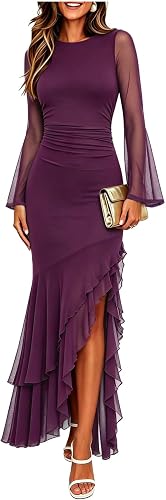 Ruched Mermaid Cocktail Maxi