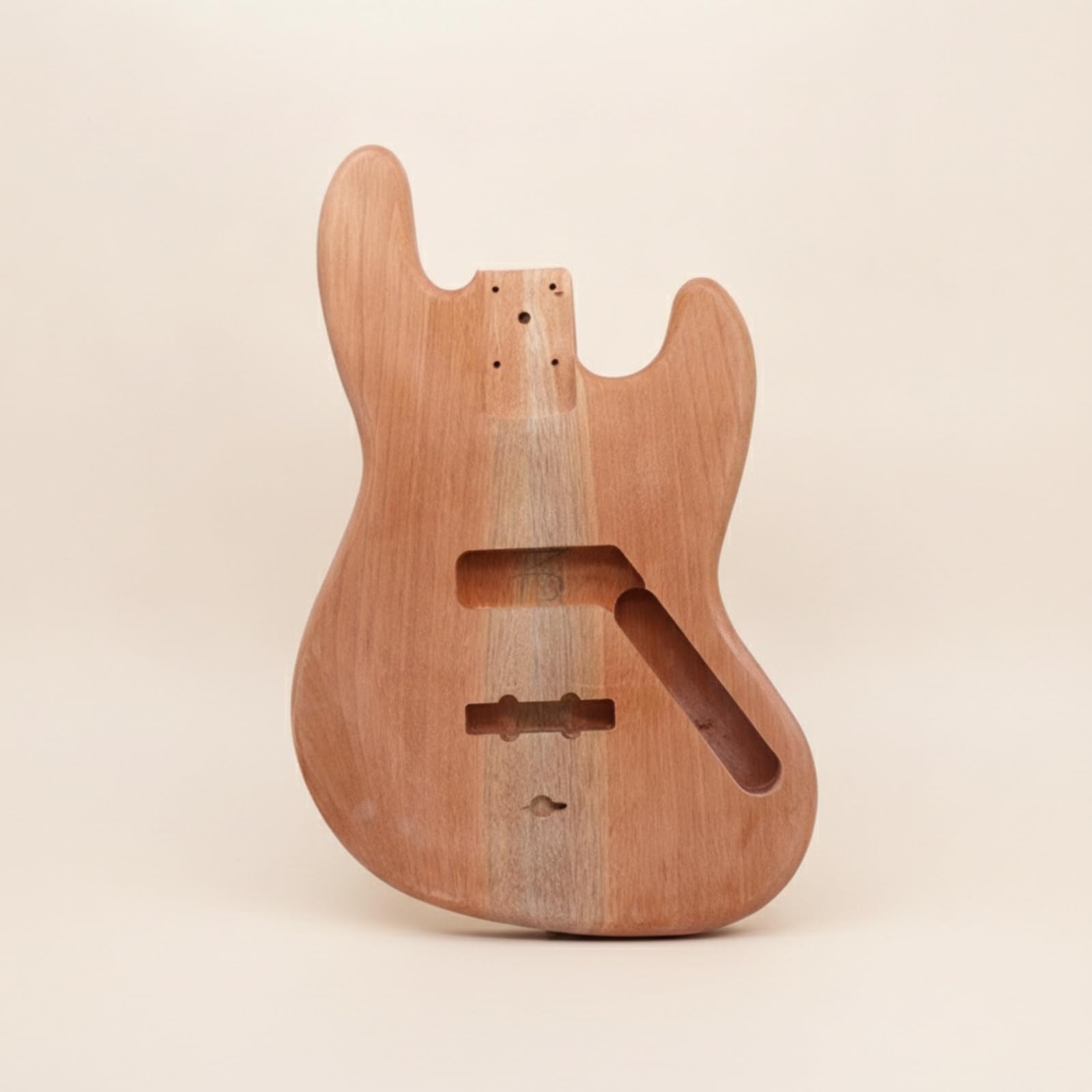 Corpo Chitarra in Legno di Okumé Sagomato Corpo Chitarra Fai da Te Opaco Legno per Chitarristi