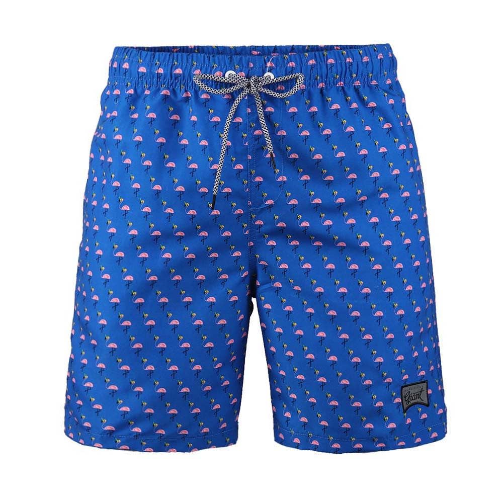 Beautiful Giant Boys Swimming Trunks for Kids Quick Dry Beachwear Baseball Shorts Little Boys Swim Suit Summer Poolwear Size 14-16, Blue Flamingo