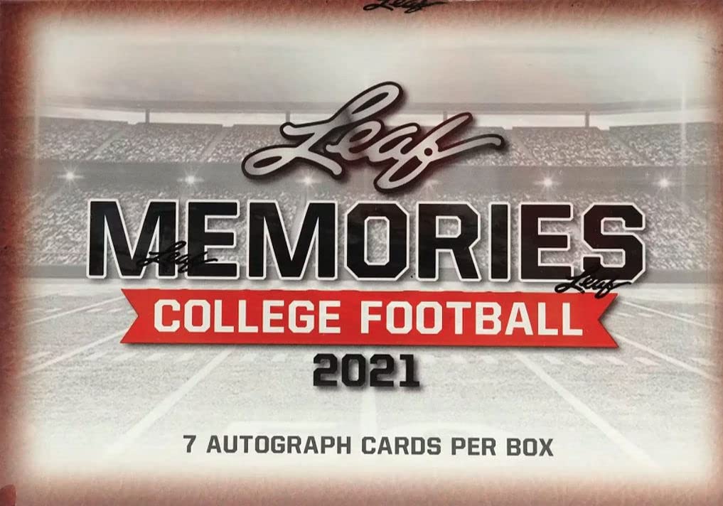 2021 Leaf Memories College Football box (SEVEN Autograph cards/bx)