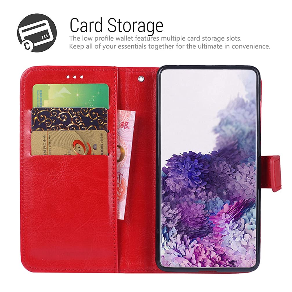 GOKEN Cover per Oppo A57 4G / Oppo A57s, Custodia Flip TPU/PU