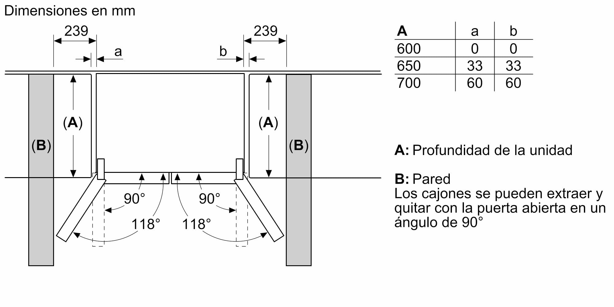 Bosch - Frigorífico Multipuerta, Serie 6, 183x191 cm, 405 l, NoFrost, Acero inoxidable antiehuellas, KFN96APEA | Gran capacidad y frescura duradera para tus alimentos.