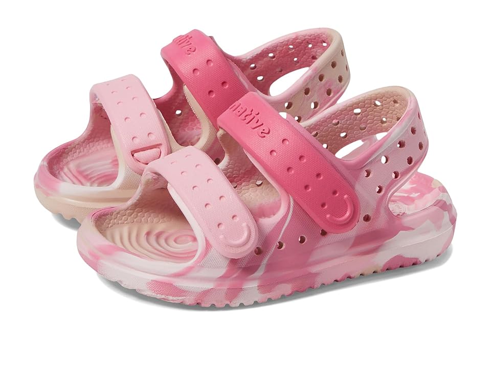 Native Shoes Kids Chase Marbled (Toddler) (Chameleon Princess Marble) Kid's Shoes INTERNATIONAL SHIPPING