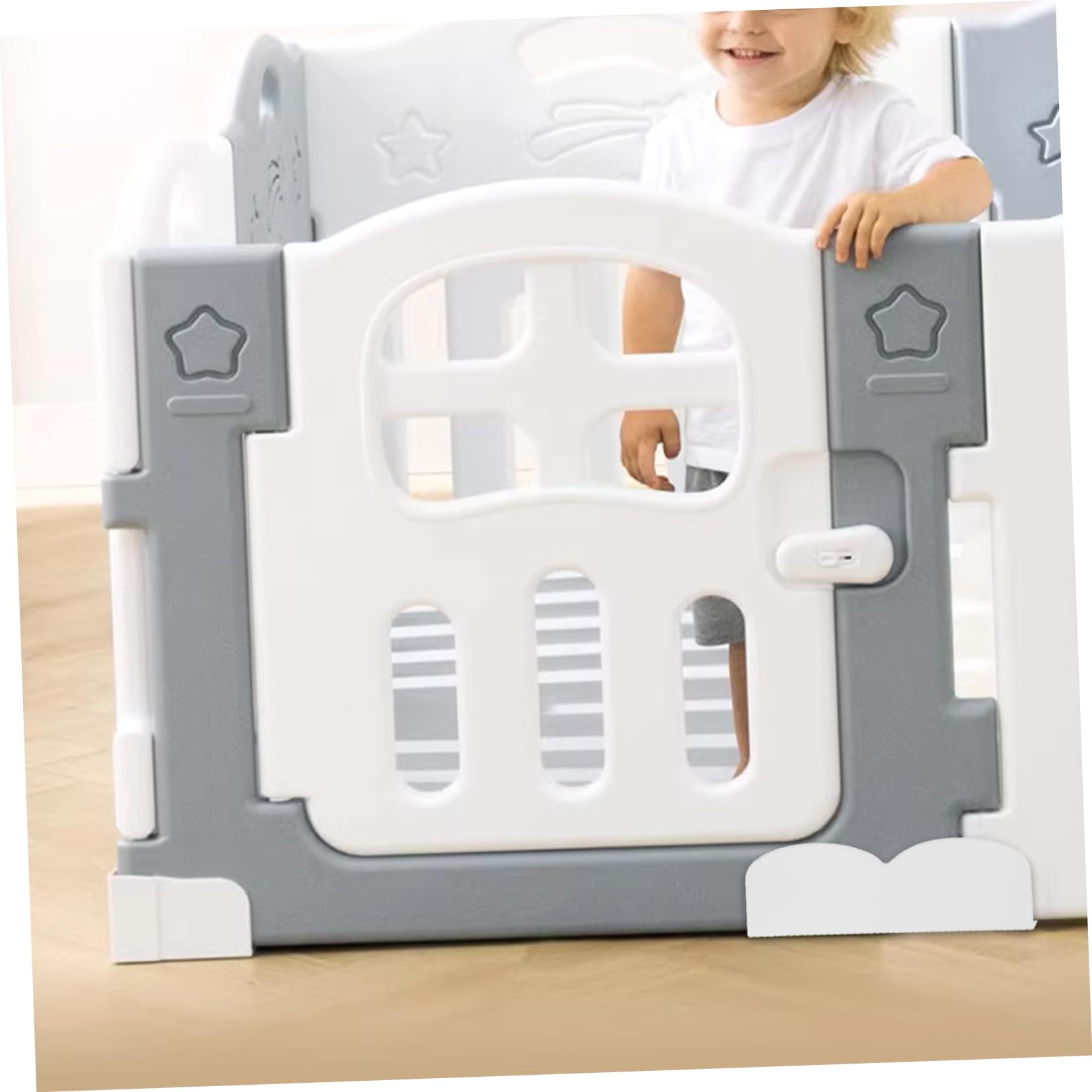 MOLUCKFU Playpen Accessories 2pcs Fixed Support Plastic Playpen Base Replacement Stabilizer