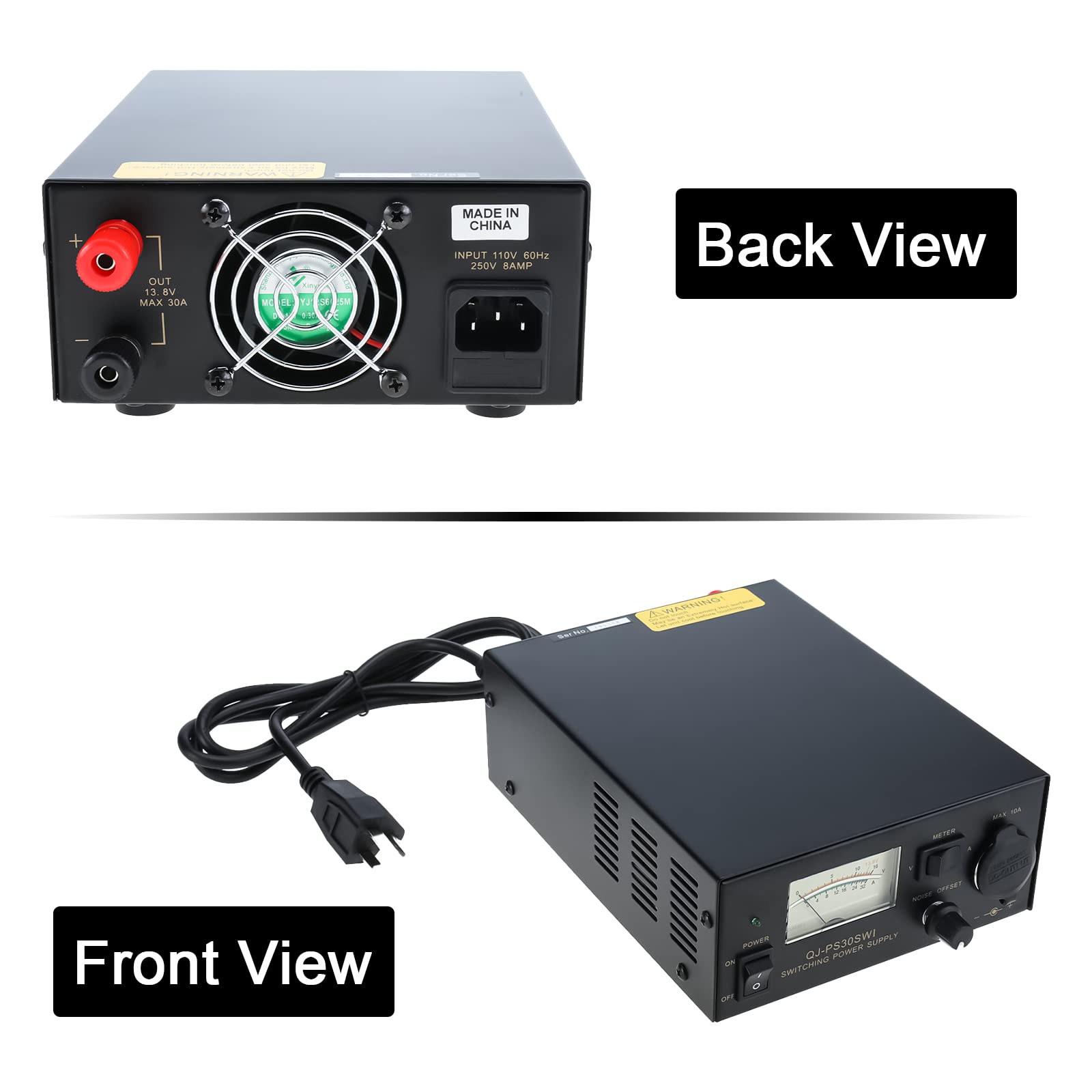 Fuente de alimentación de conmutación analógica DC 13.8V con compensación de ruido