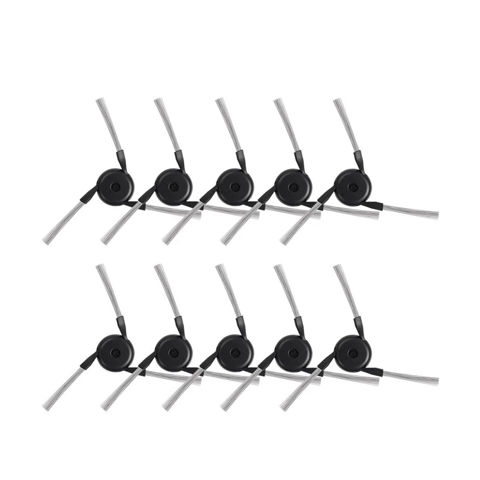 GENTERUN Side Brush,Compatible For Dreame,X40/X40Pro/X50/X50/S40 Enhanced/X40Pro/L40/X30Pro Ultra Robot Vacuum Cleaner(10pc black)