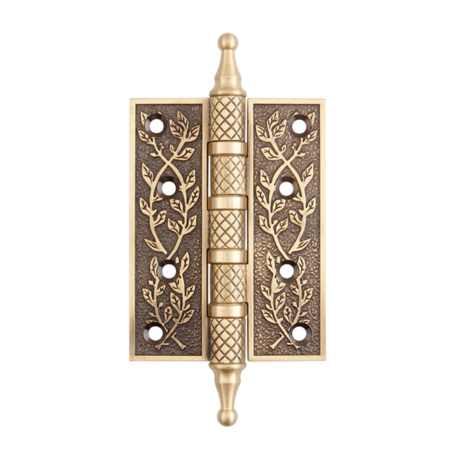 Hinges, European Style Carved Door Hinge, Pure Copper Silent Bearing(Bronze)